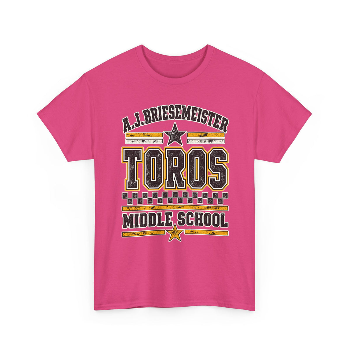 Toros Middle School Tee — A.J. Briesemeister School Spirit T-Shirt