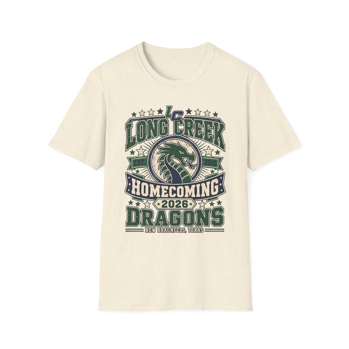 Long Creek Dragons Homecoming T-Shirt — School Spirit Tee (Est. 2020)