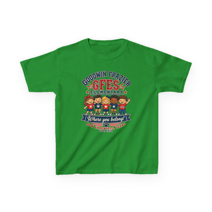 Kids T‑Shirt — "Goodwin Frazier G FES Elementary: Where You Belong" School Pride Tee