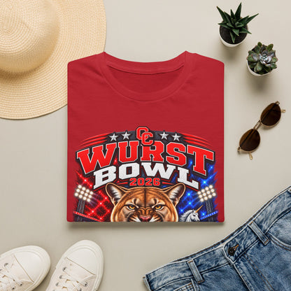 Wurst Bowl 2026 T-Shirt — Canyon Football Game Day Tee