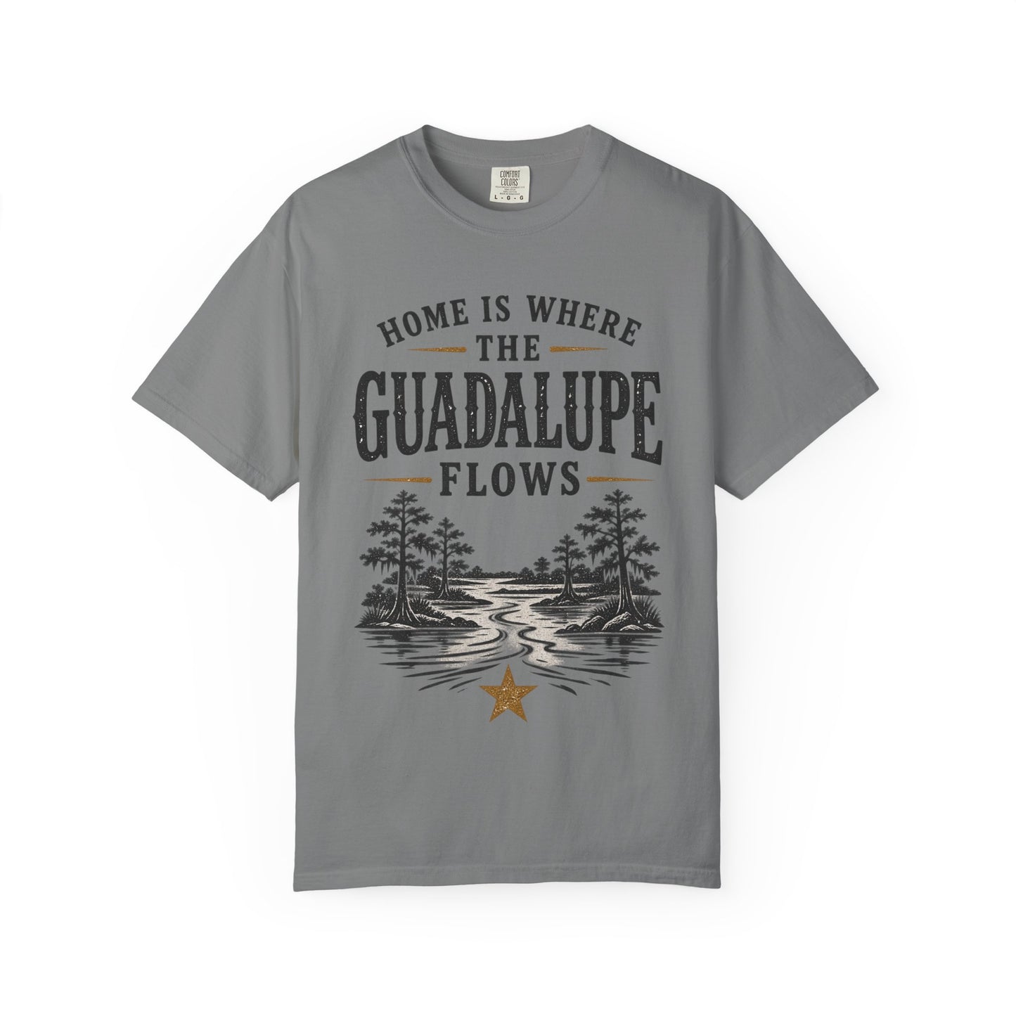 Guadalupe River T-Shirt — "Home Is Where The Guadalupe Flows" Vintage Outdoors Tee