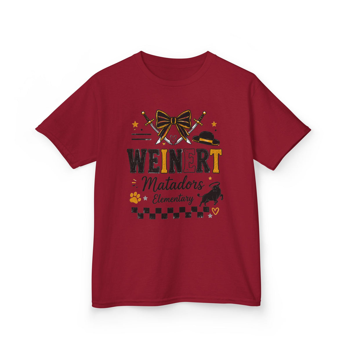 Matadors Elementary Kids T‑Shirt – 'Weinert' School Spirit Tee