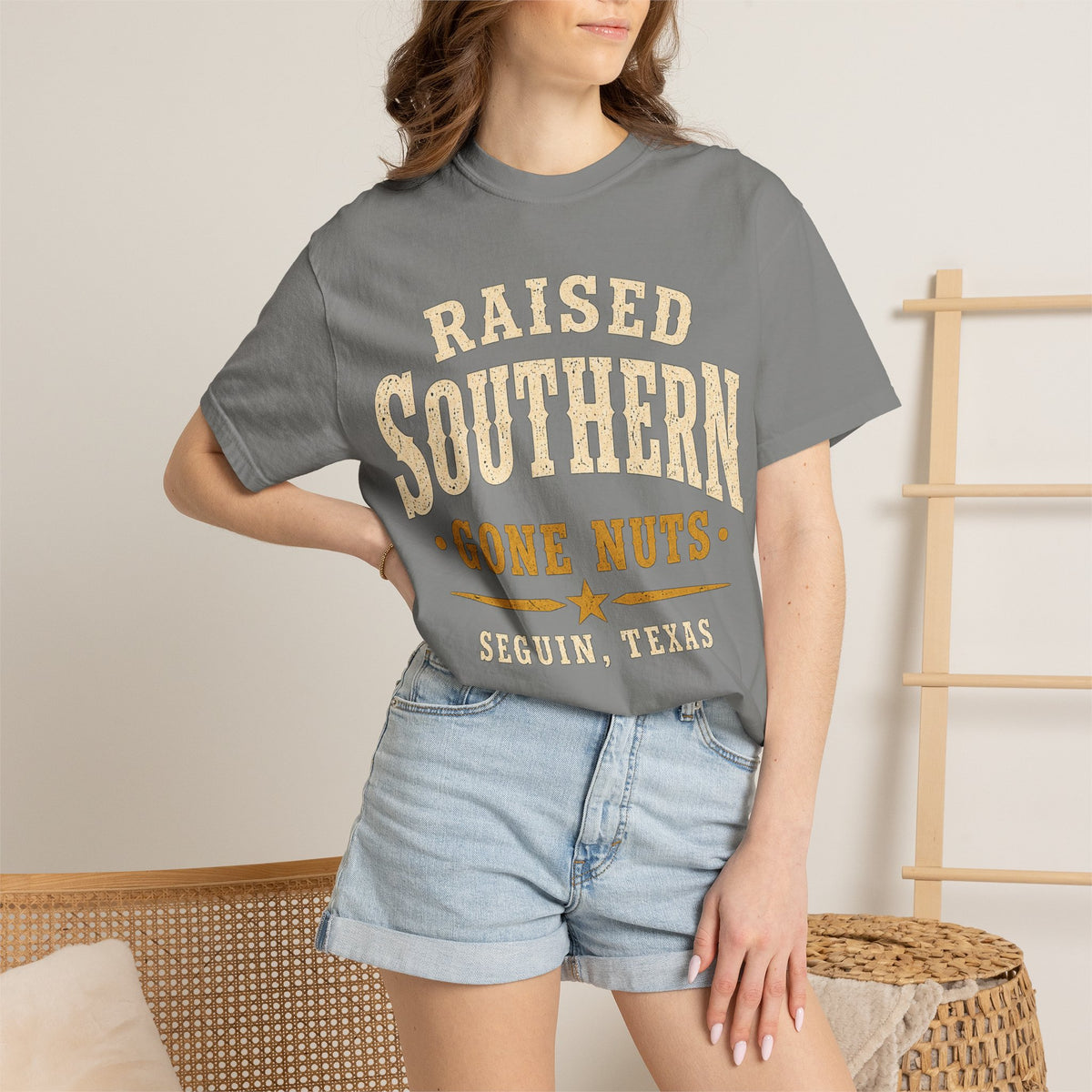 Raised Southern "Gone Nuts" T-Shirt — Seguin, Texas Retro Country Tee