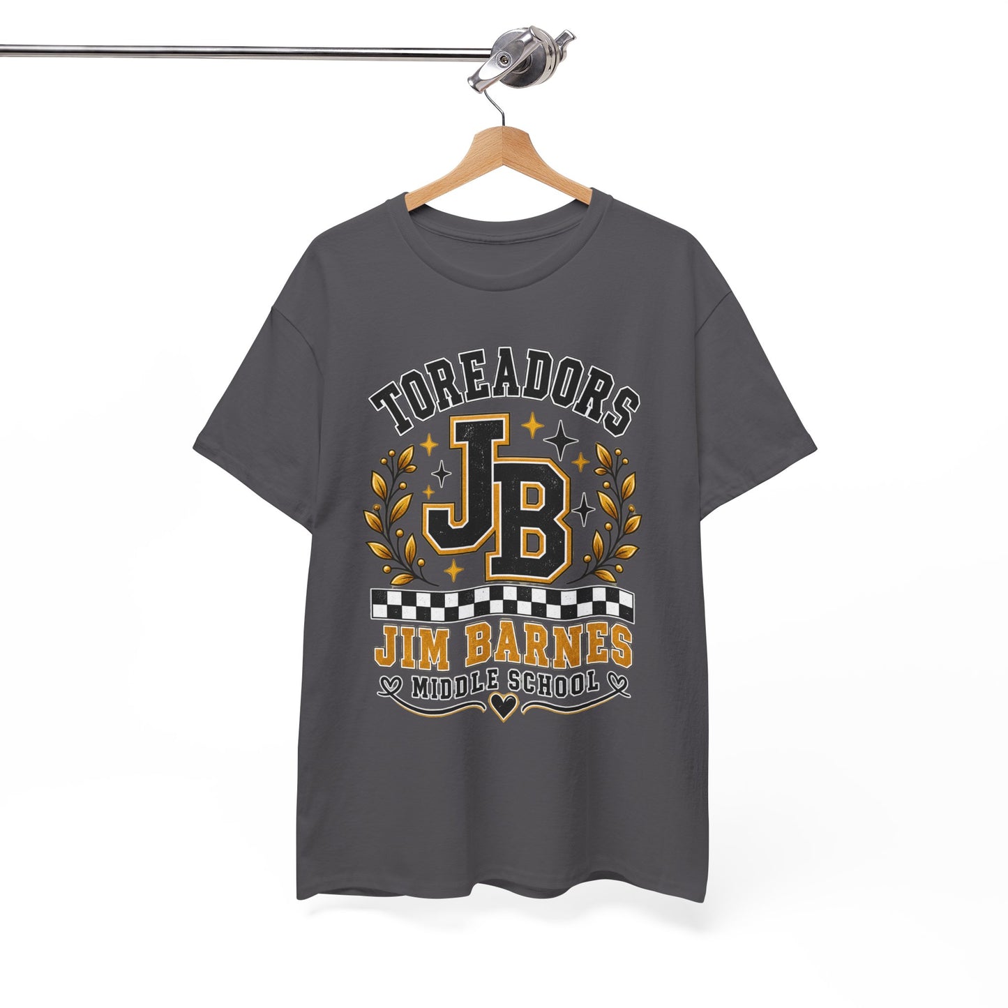 Toreadors JB Jim Barnes Middle School Tee — School Spirit Graphic T-Shirt