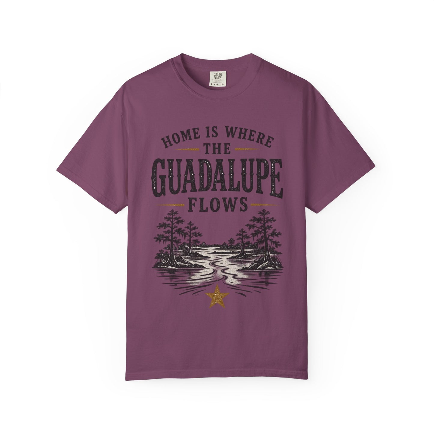 Guadalupe River T-Shirt — "Home Is Where The Guadalupe Flows" Vintage Outdoors Tee