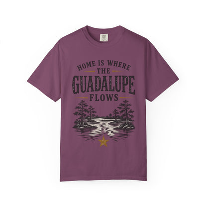 Guadalupe River T-Shirt — "Home Is Where The Guadalupe Flows" Vintage Outdoors Tee