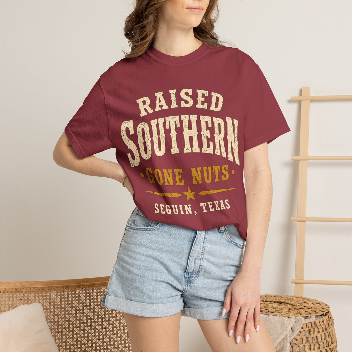 Raised Southern "Gone Nuts" T-Shirt — Seguin, Texas Retro Country Tee