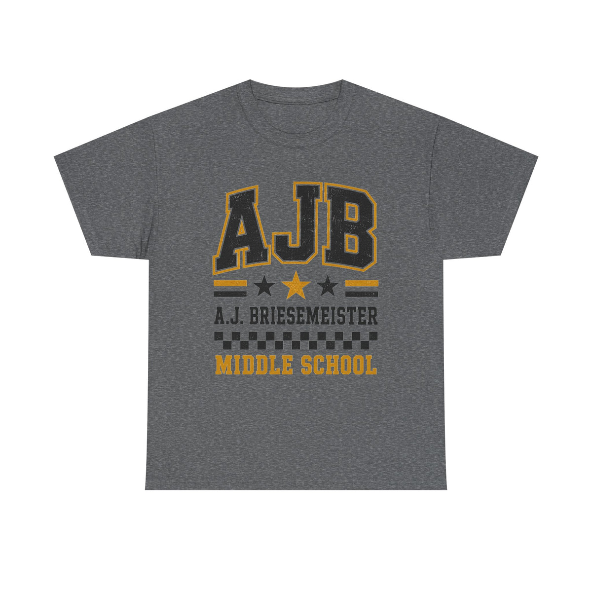 Middle School Custom Name Tee — AJB Briesemeister School Spirit Shirt