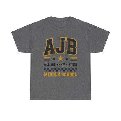 Middle School Custom Name Tee — AJB Briesemeister School Spirit Shirt