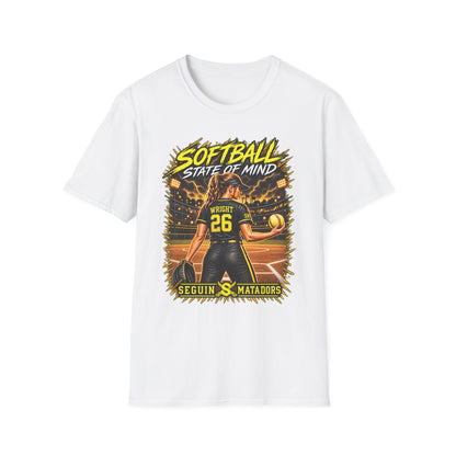 Custom Seguin Matador Softball Player Tee | Personalized Name & Jersey Number