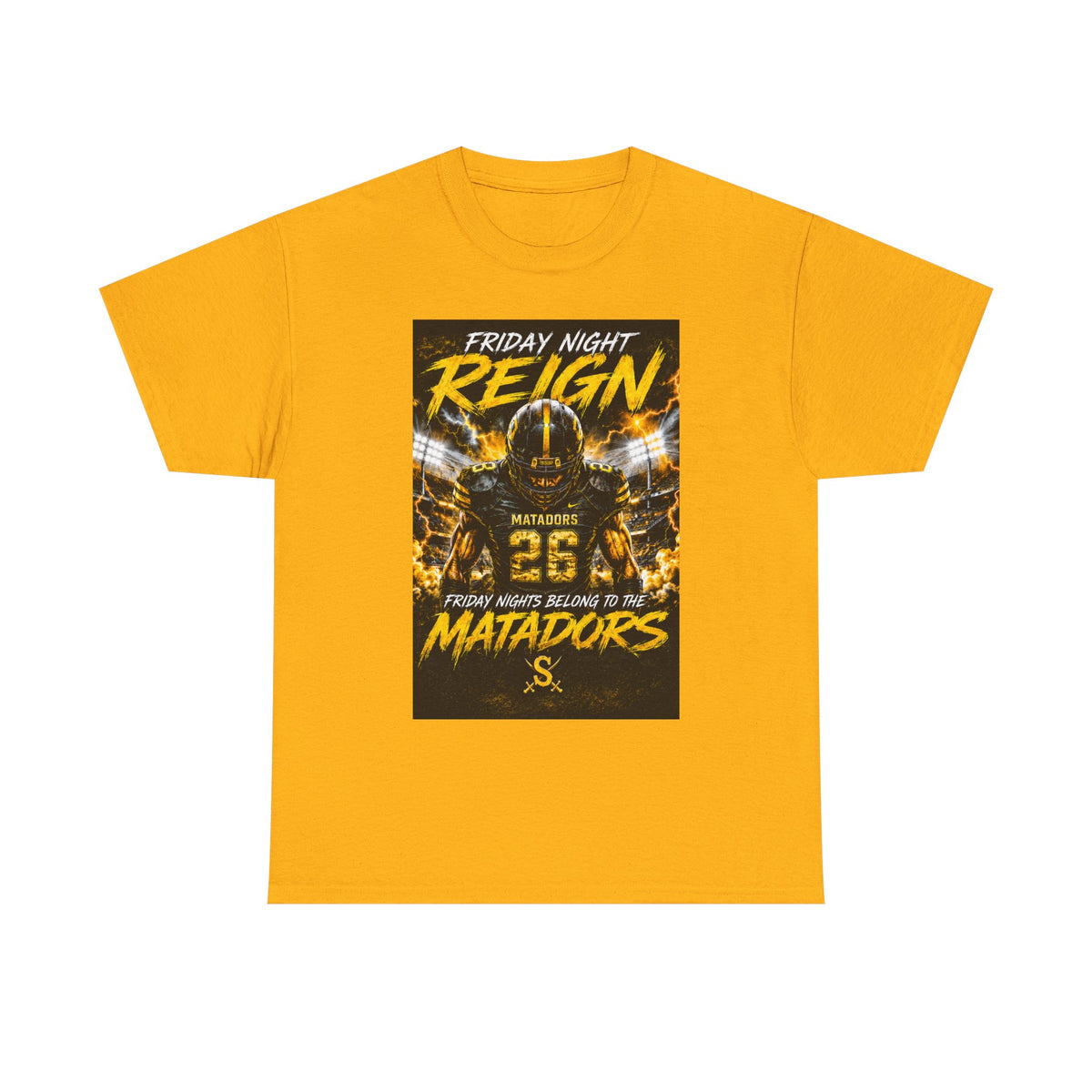 Friday Night Reign Matadors Football T‑Shirt — Team Spirit Game Day Tee