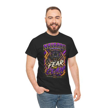 Navarro High "Fear the Claw" Panther Tee — School Spirit Football Shirt