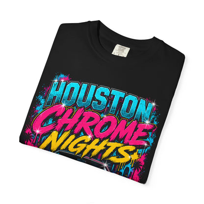 Houston Chrome Nights T-Shirt — Texas Night Ride Classic Car Tee