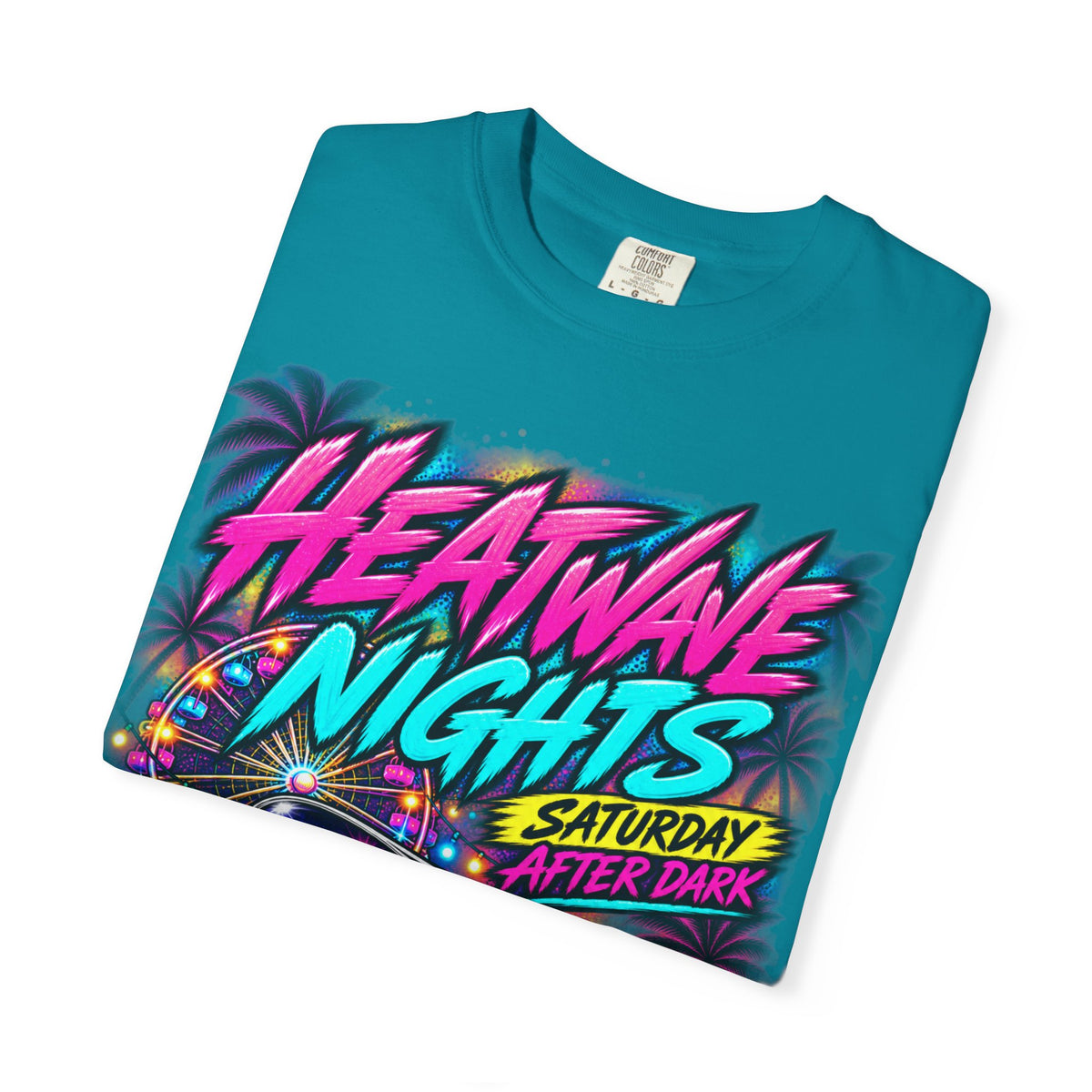 Heatwave Nights T-Shirt — Gonzales, Texas Retro Neon Party Tee