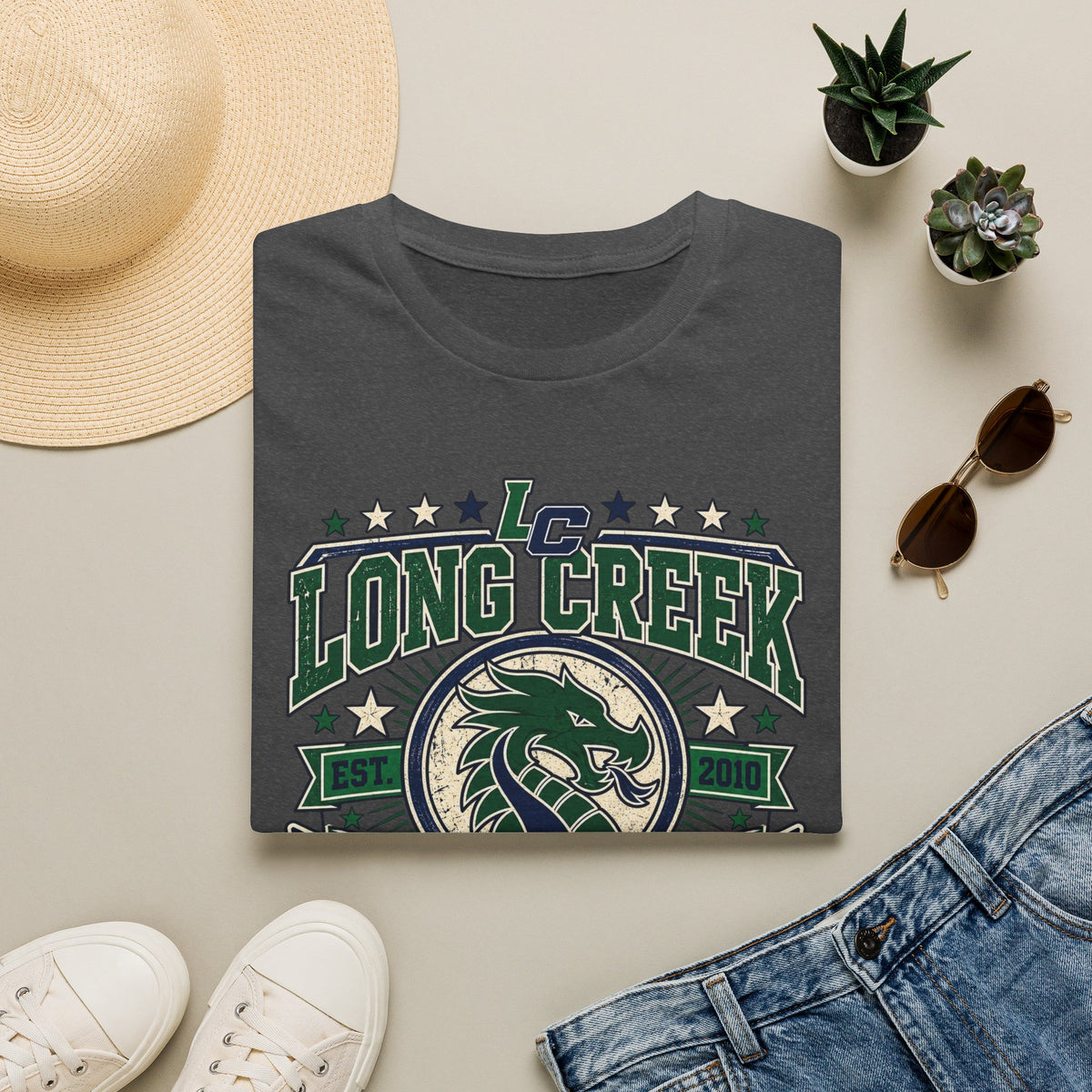 Long Creek Dragons Homecoming T-Shirt — School Spirit Tee (Est. 2020)