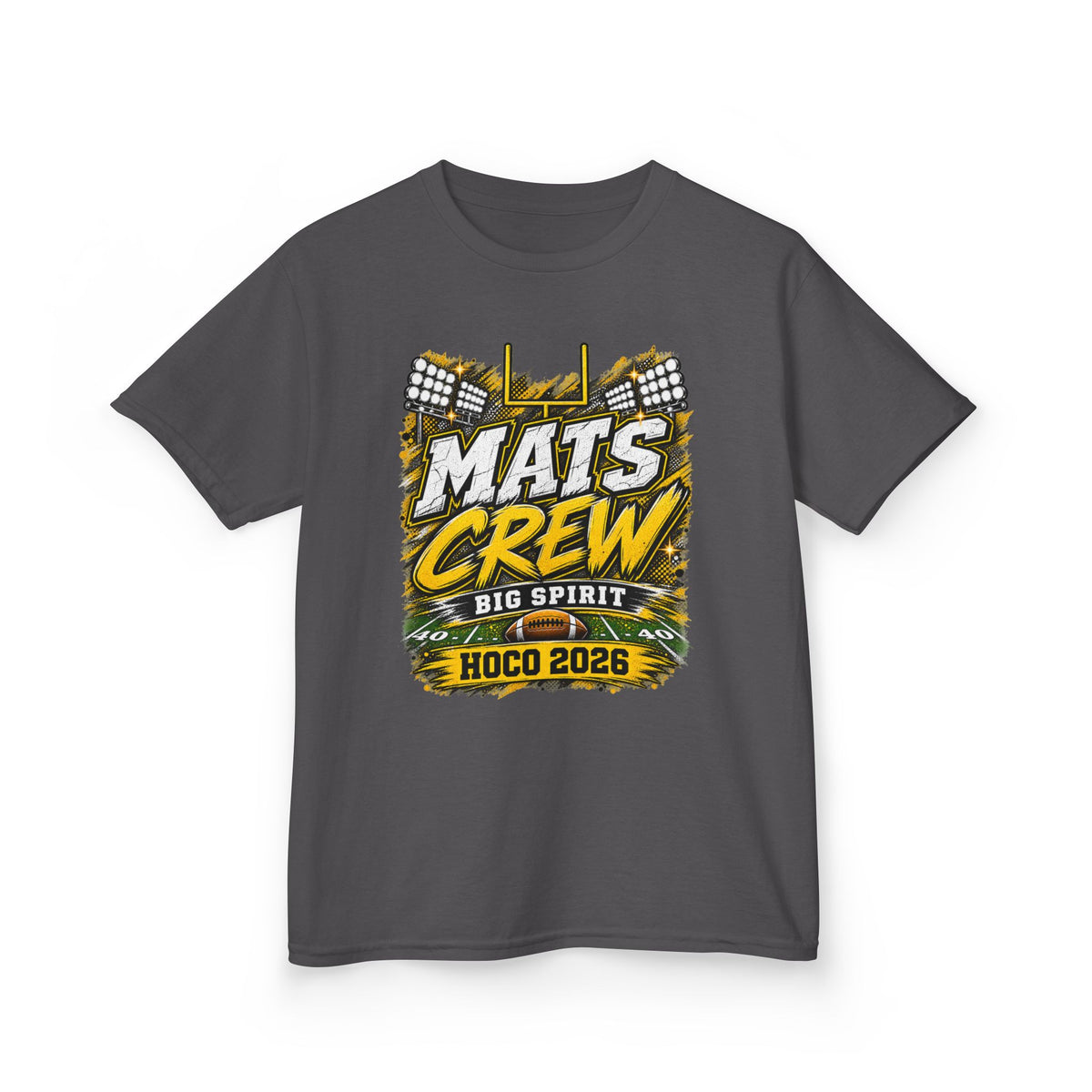Kids Tee — "Mats Crew Big Spirit Hoco 2026" Football Crewneck