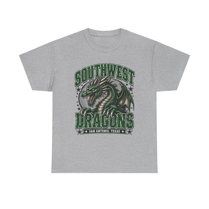 Southwest Dragons T-Shirt — San Antonio Texas Green Dragon Graphic Tee