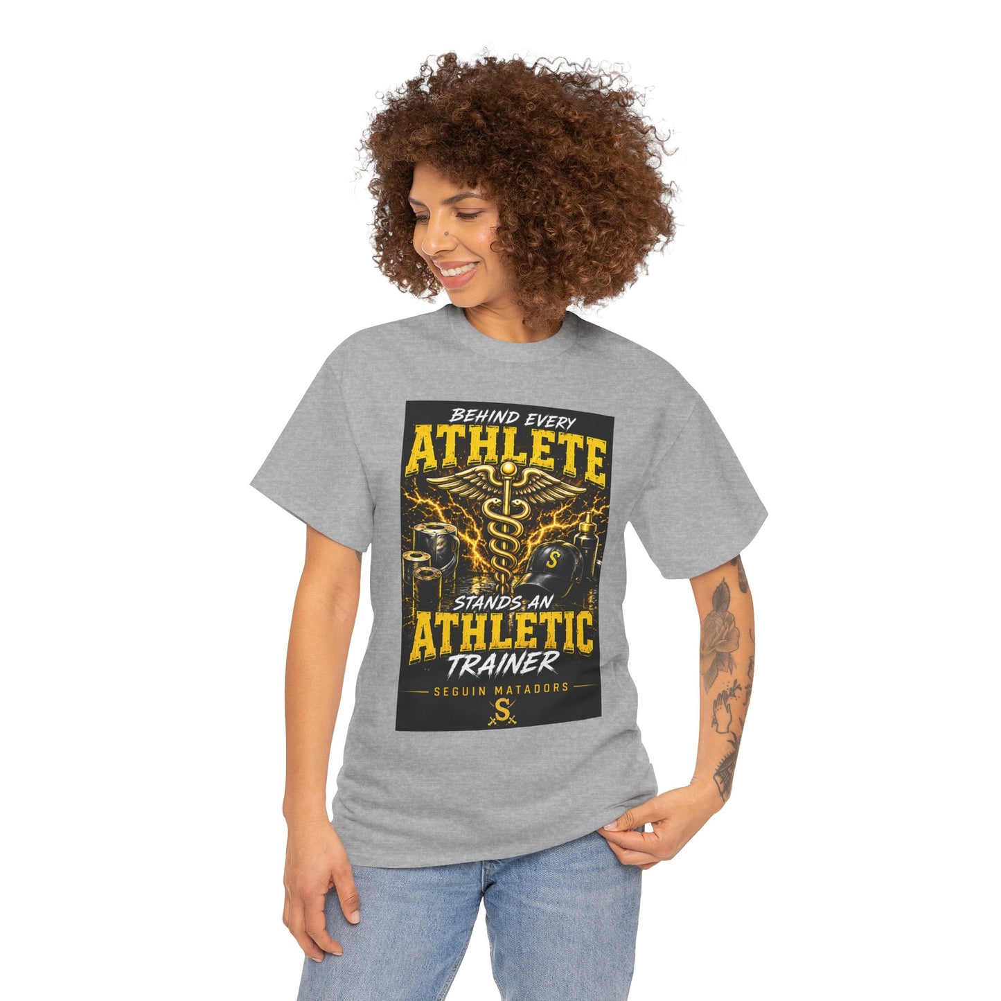 Athletic Trainer T‑Shirt — "Behind Every Athlete Stands an Athletic Trainer" Motivational Tee