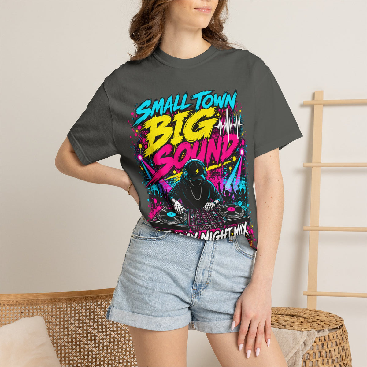 Small Town Big Sound DJ T-Shirt — Friday Night Mix Graphic Tee