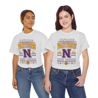 Navarro Panthers High School Tee — Retro Letterman N Design