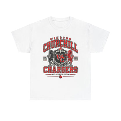 Churchill Chargers School Spirit T-Shirt — WC Logo & Mascot Tee