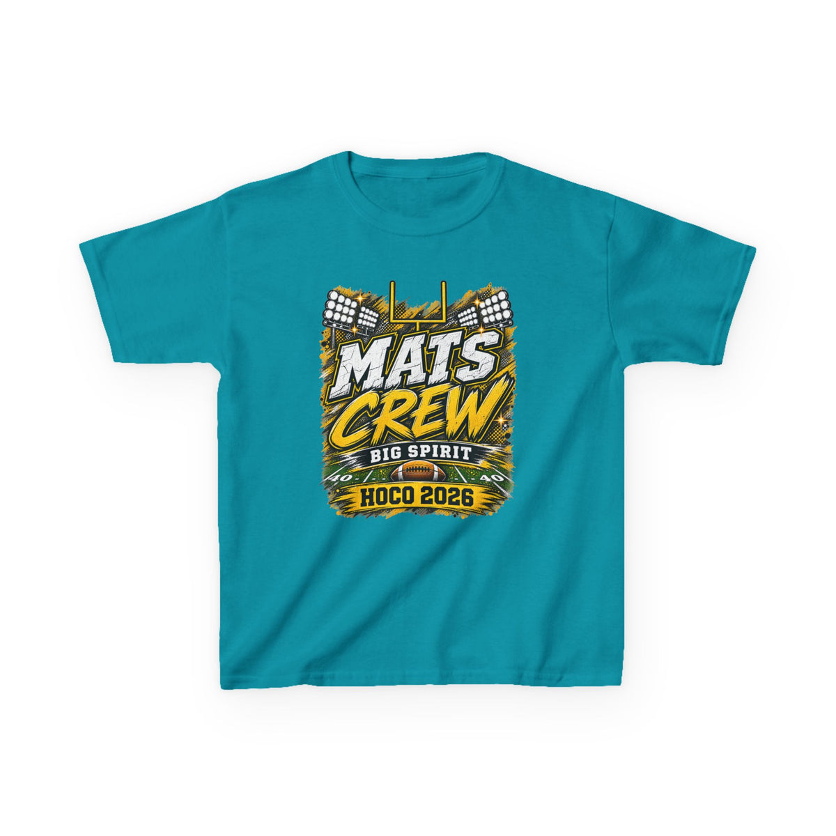 Kids Tee — "Mats Crew Big Spirit Hoco 2026" Football Crewneck