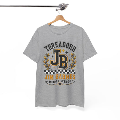 Toreadors JB Jim Barnes Middle School Tee — School Spirit Graphic T-Shirt