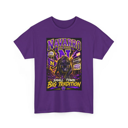 T-Shirt — Navarro “Small Town, Big Tradition” Vintage Football Pride Tee