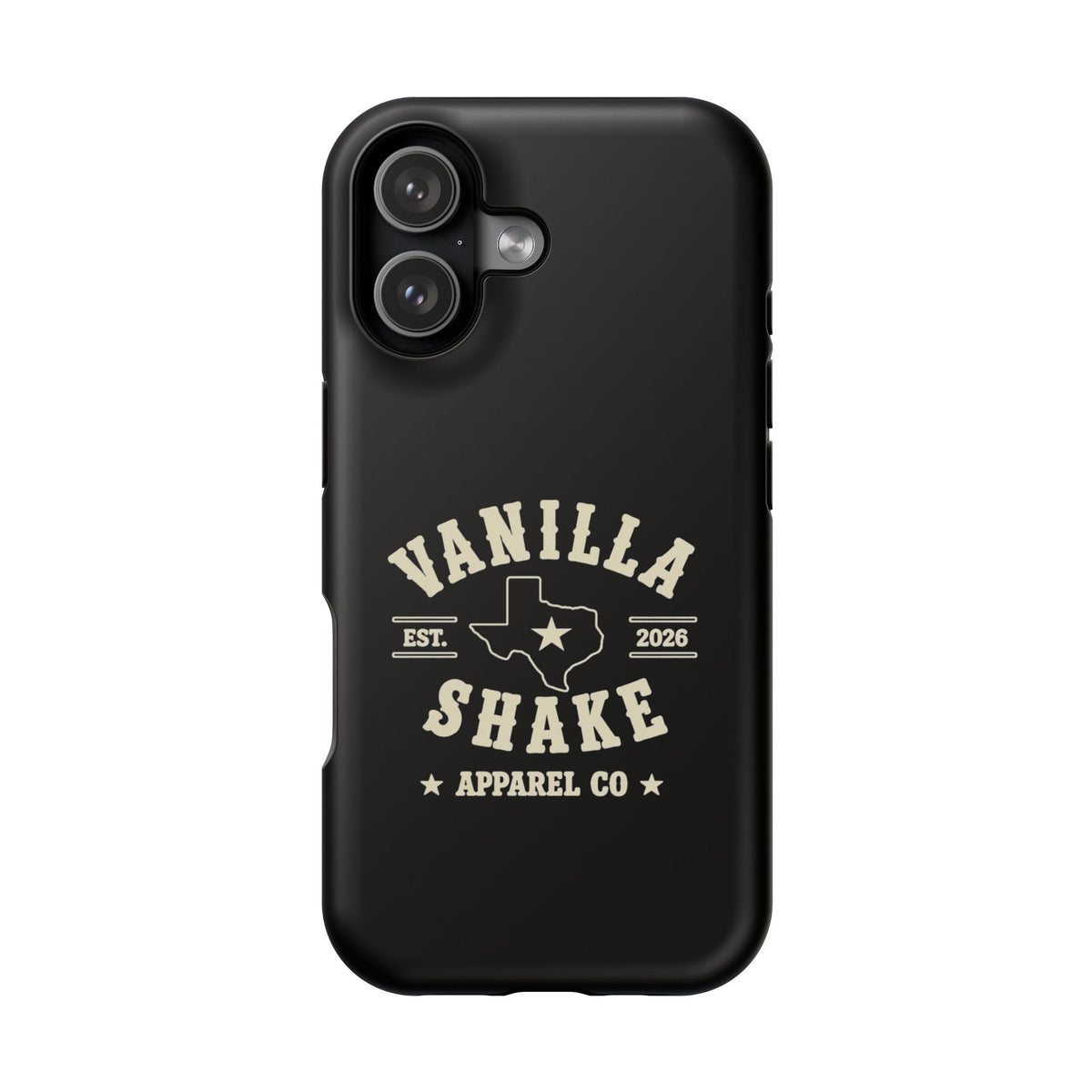 Black w/Ivory Logo lmpact-Resistant Phone Cases