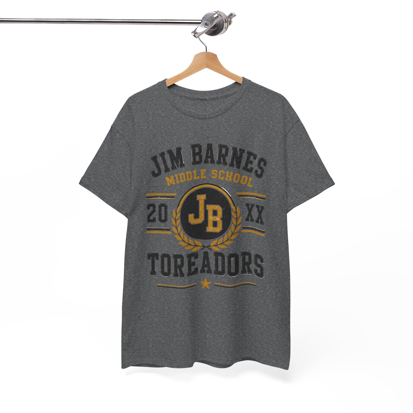 Jim Barnes Middle School Toreadors T-Shirt — School Spirit Tee with JB Crest