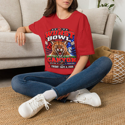 Wurst Bowl 2026 T-Shirt — Canyon Football Game Day Tee