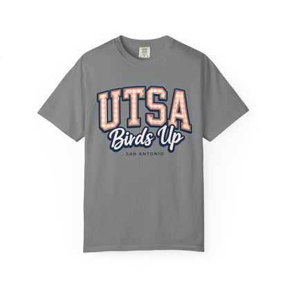 UTSA Birds Up T-Shirt — San Antonio Orange Garment-Dyed Tee