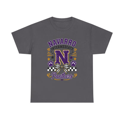 Navarro Intermediate Panthers T-Shirt — School Spirit Tee with 'N' Logo & Paw Prints
