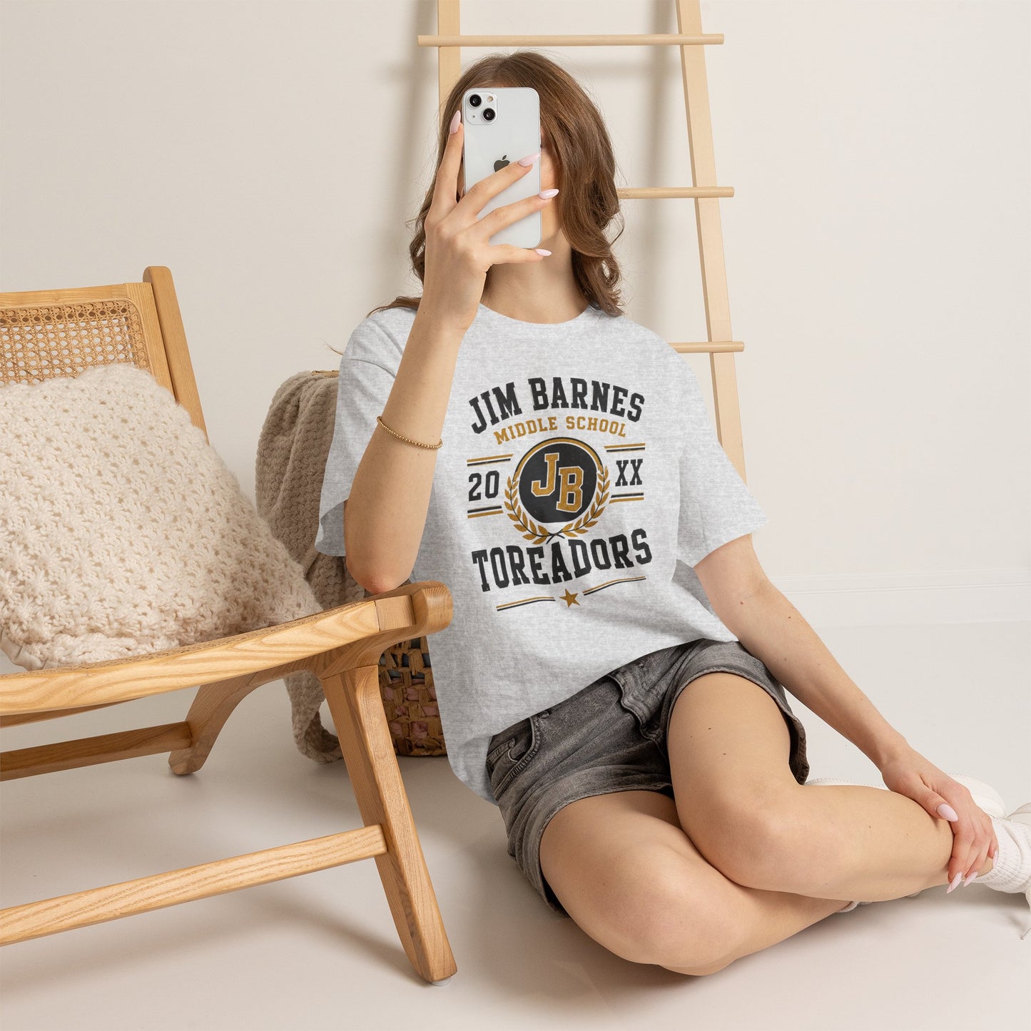 Jim Barnes Middle School Toreadors T-Shirt — School Spirit Tee with JB Crest