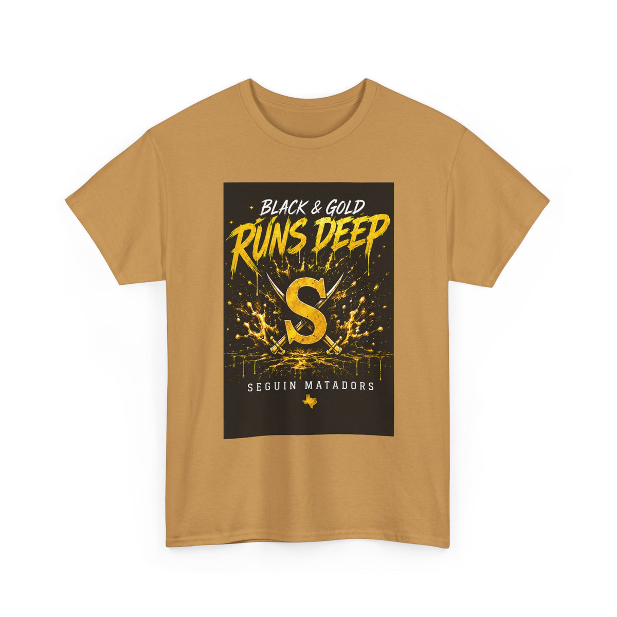 Seguin Matadors 'Black & Gold Runs Deep' T-Shirt
