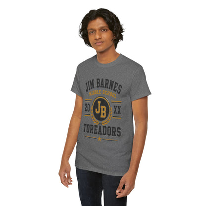 Jim Barnes Middle School Toreadors T-Shirt — School Spirit Tee with JB Crest