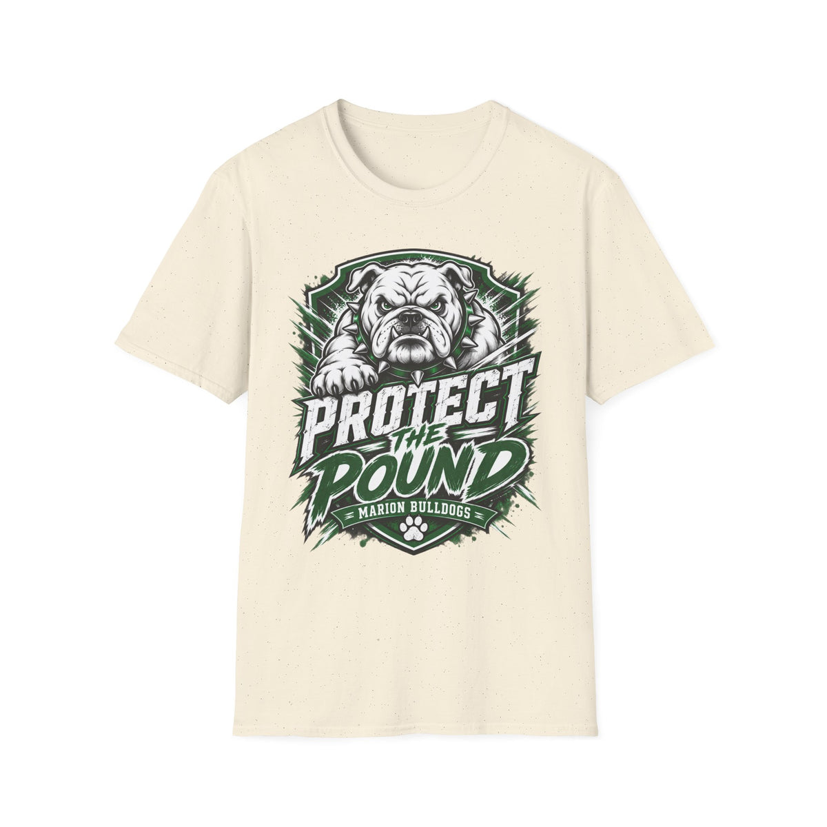 Protect the Pound Bulldog T-Shirt — Fierce Mascot Tee for Fans & Players