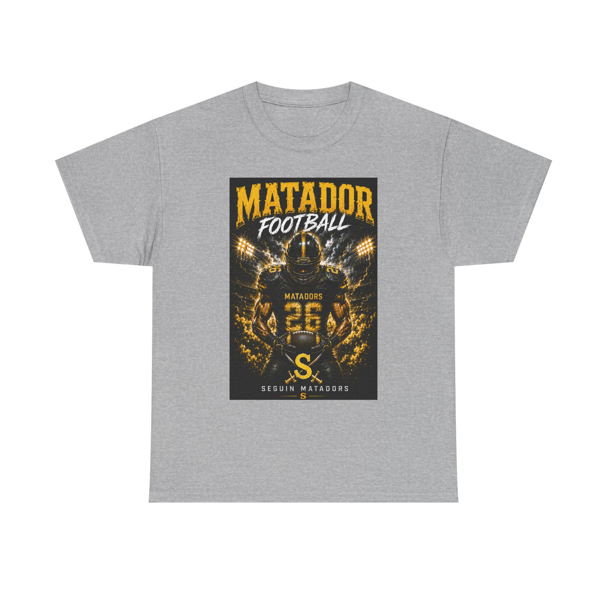 Matador Football Team Tee — Vintage Helmet Graphic Jersey Shirt