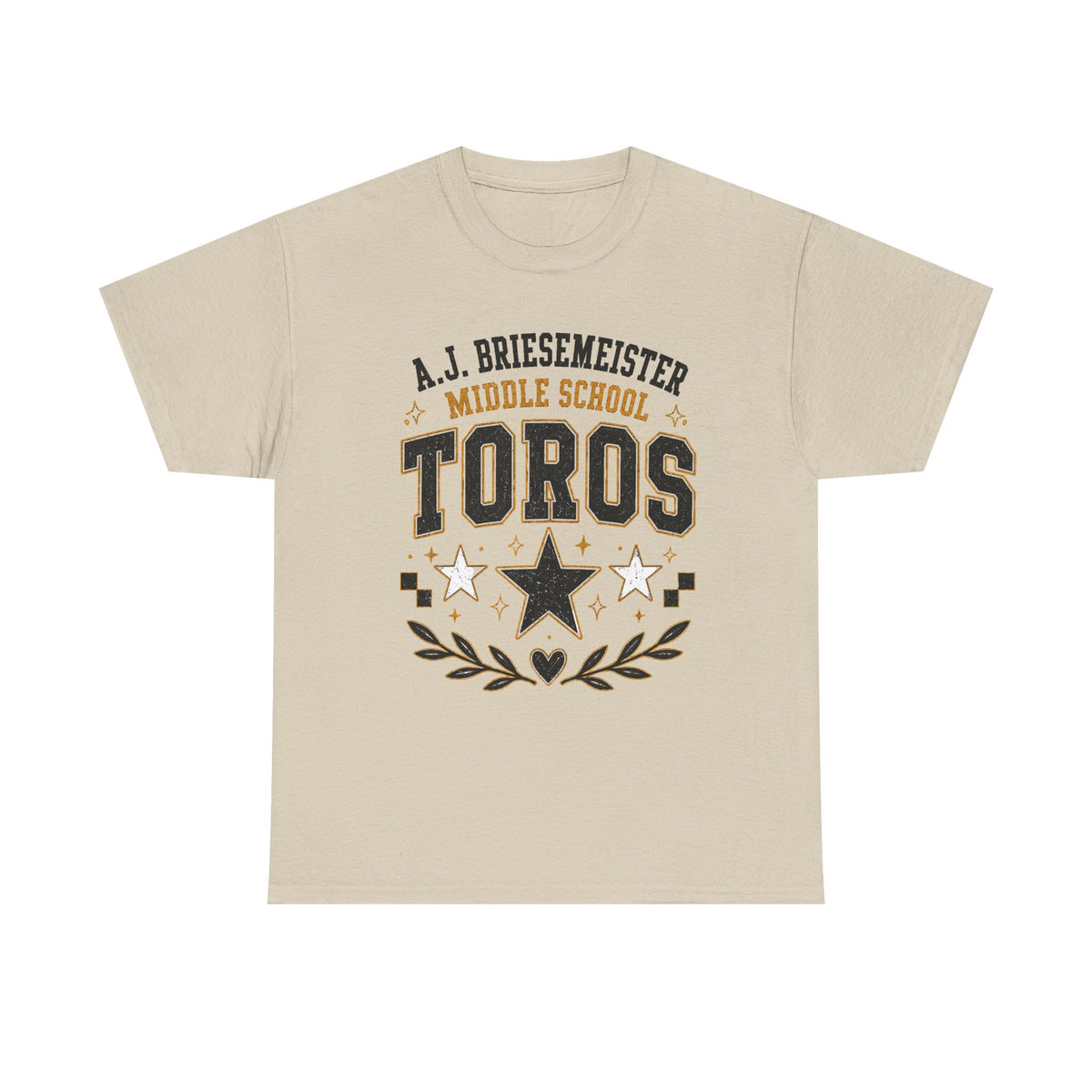 Toros Middle School Tee – A.J. Briesmeister School Spirit Shirt