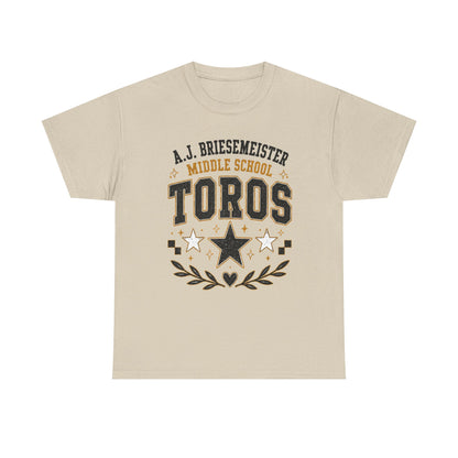 Toros Middle School Tee – A.J. Briesmeister School Spirit Shirt
