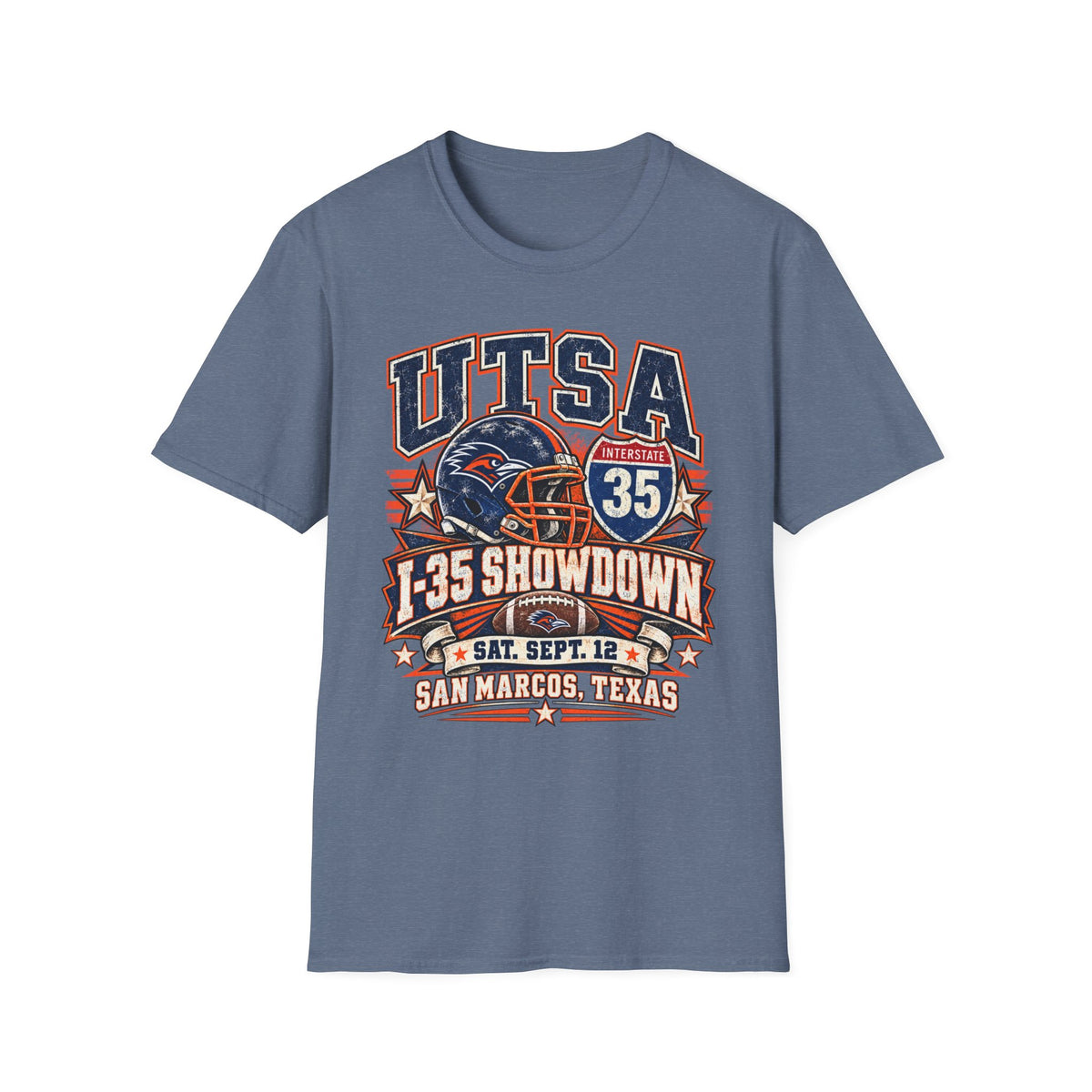 UTSA Football I-35 Showdown Tee — San Marcos Game Day Shirt
