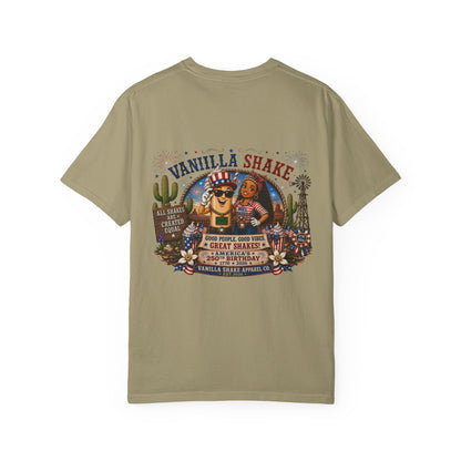 Mr. & Mrs. Shake 4th of July Unisex Garment-Dyed T-shirt