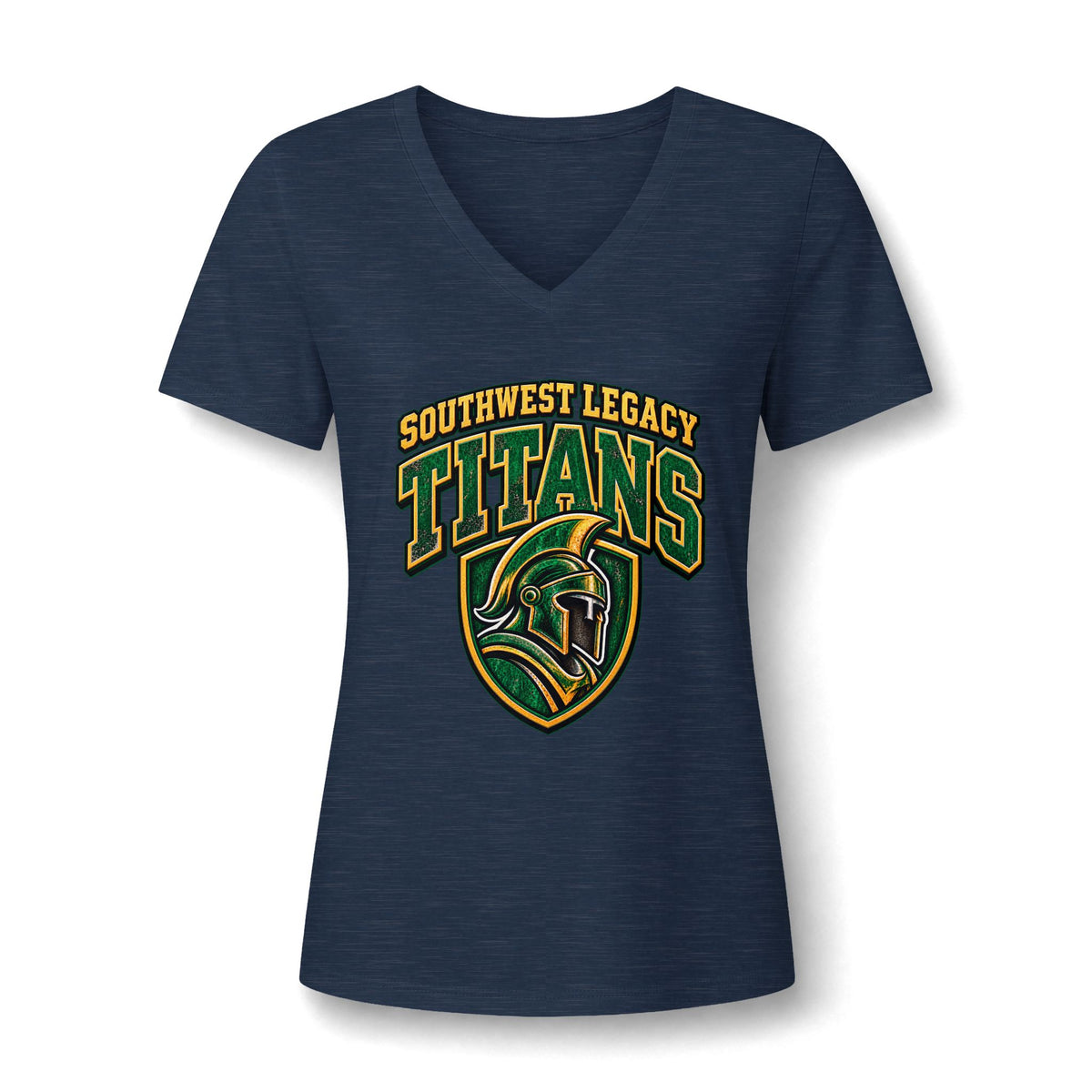 Titans Women's V-Neck Tee — Southwest Legacy San Antonio School Spirit Shirt
