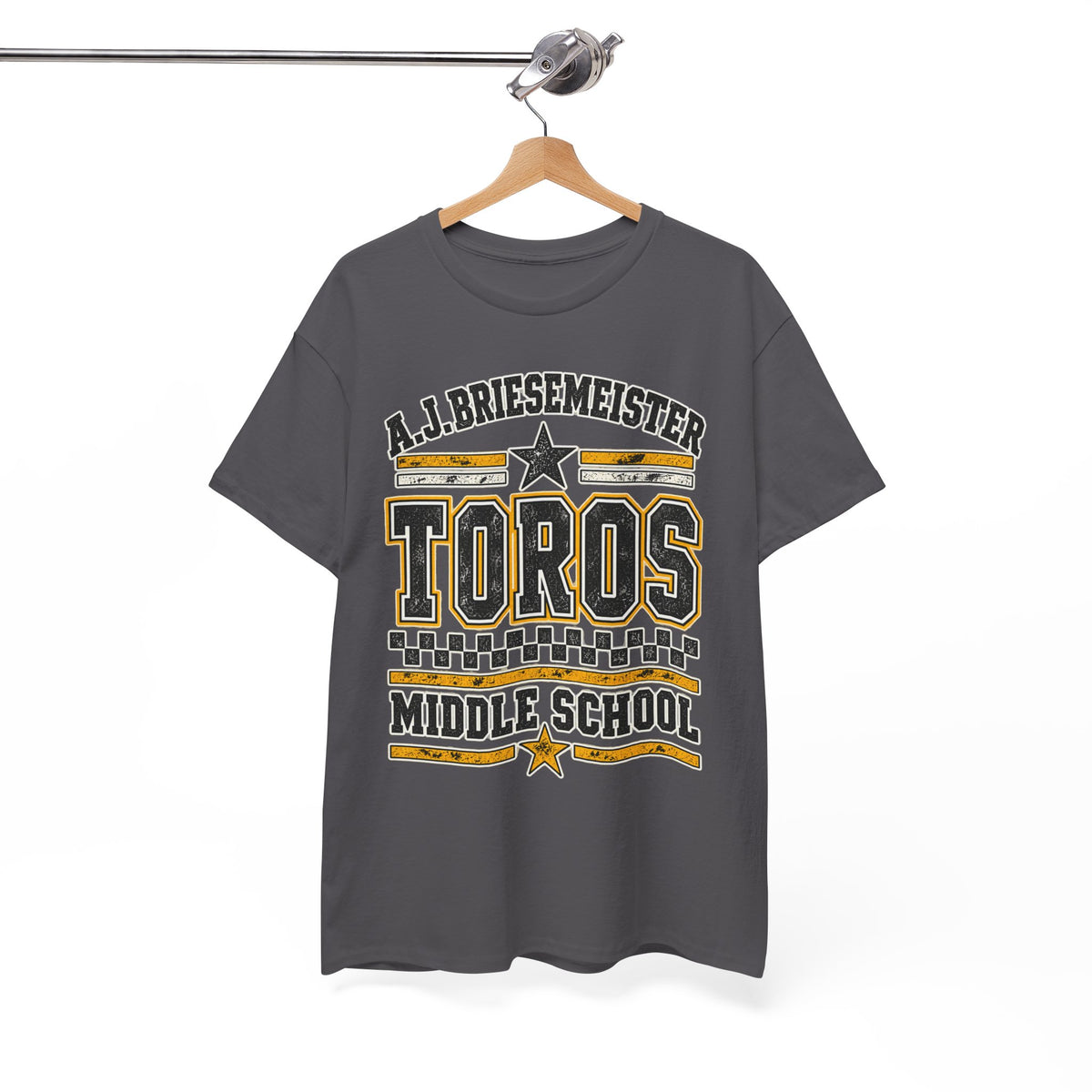 Toros Middle School Tee — A.J. Briesemeister School Spirit T-Shirt