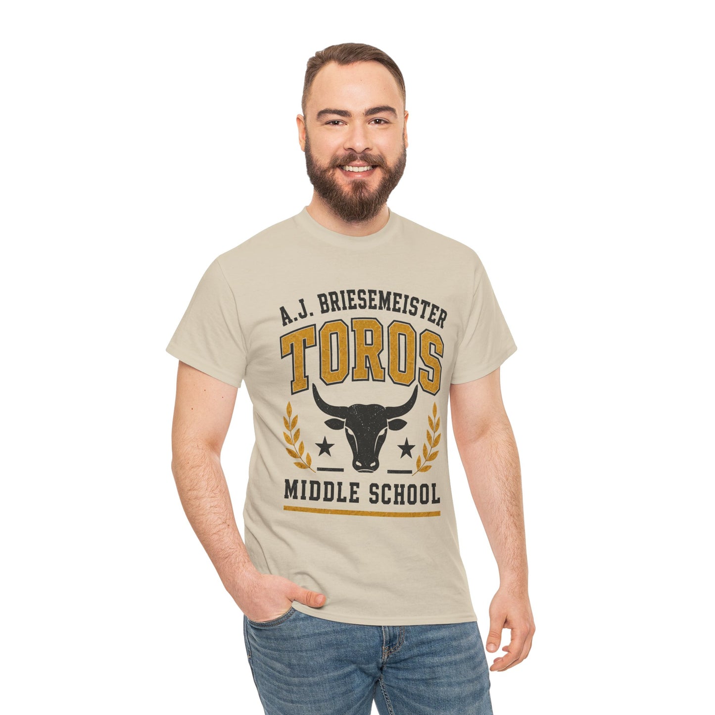 Toros Middle School Tee — A.J. Briesemeister School Spirit T-Shirt