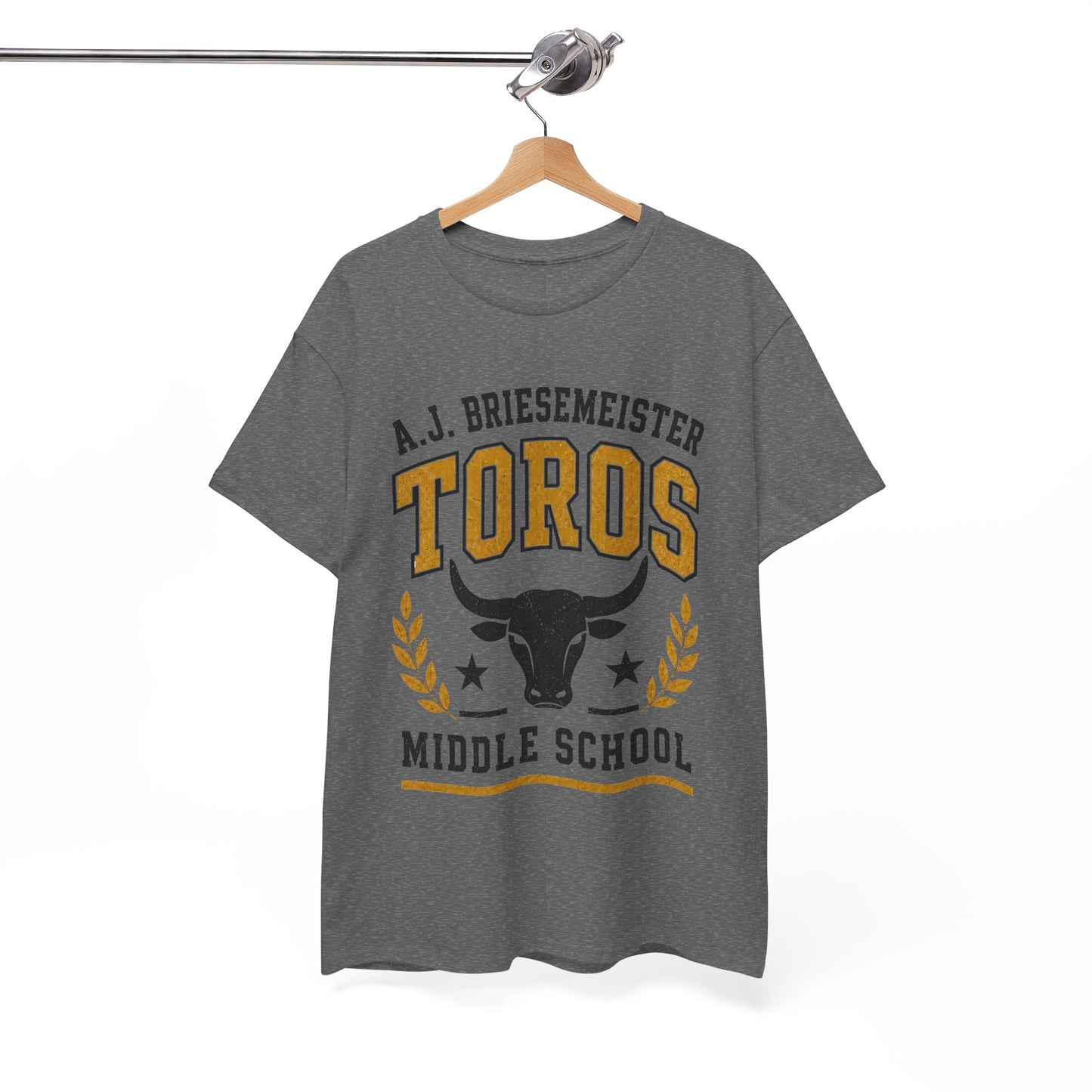 Toros Middle School Tee — A.J. Briesemeister School Spirit T-Shirt