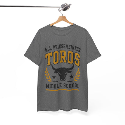 Toros Middle School Tee — A.J. Briesemeister School Spirit T-Shirt