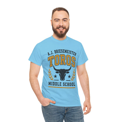 Toros Middle School Tee — A.J. Briesemeister School Spirit T-Shirt