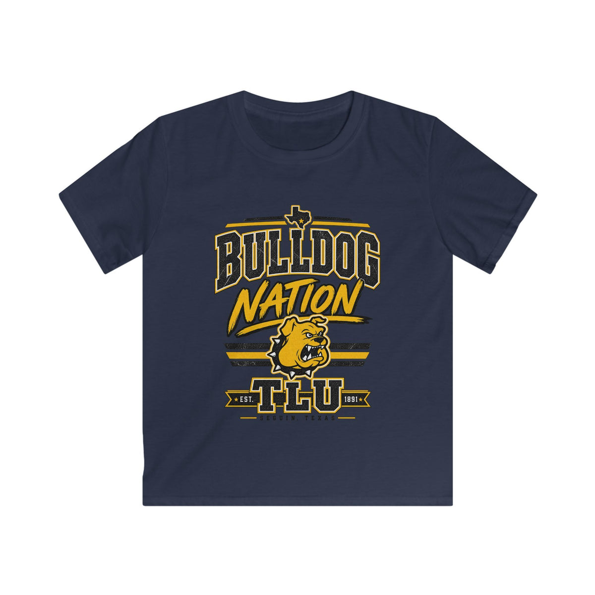 Kids Bulldog Nation Tee – Youth Bulldog Mascot School Spirit Shirt