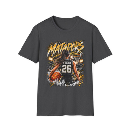 Basketball Jersey T-Shirt — 'Matadors' Player 26 Custom Basketball Graphic Tee